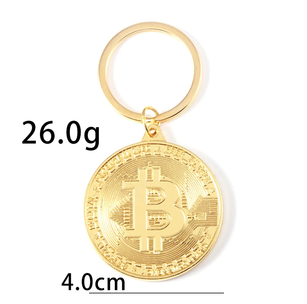 2025 Newest Bitcoin Keychain Music Band Keyring Pendant