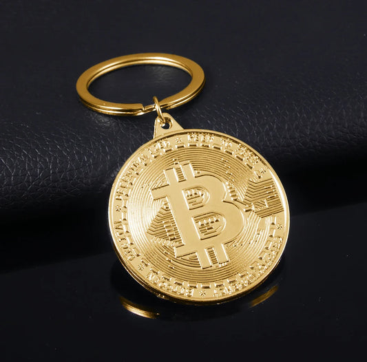 2025 Newest Bitcoin Keychain Music Band Keyring Pendant