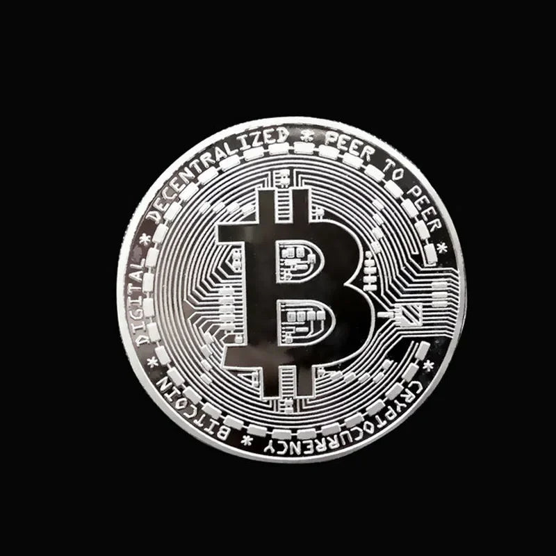 1PCS Creative Souvenir Gold Plated Bitcoin Coin Collectible Great Gift Bit Coin Art Collection Physical Gold Commemorative Coin