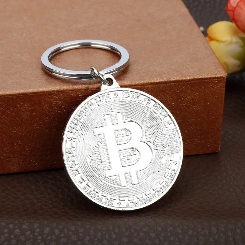 bitcoin keychain Music Band Keyring Pendant Women and Men Jewelry Collection Gift