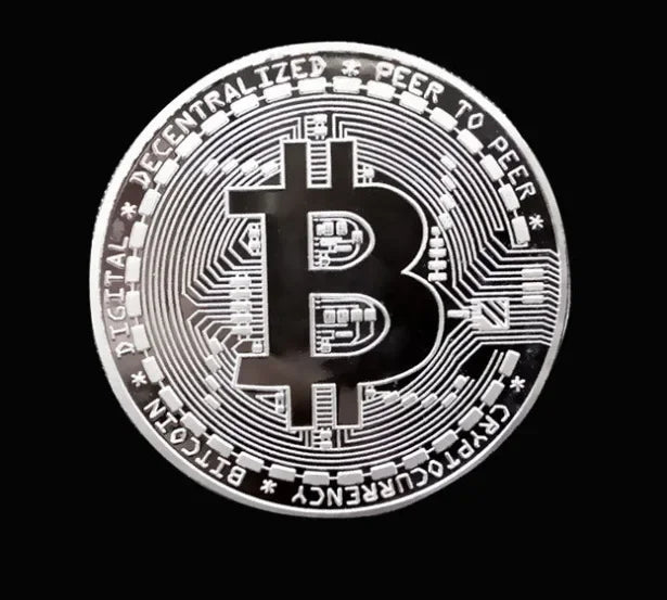 1PCS Creative Souvenir Gold Plated Bitcoin Coin Collectible Great Gift Bit Coin Art Collection Physical Gold Commemorative Coin